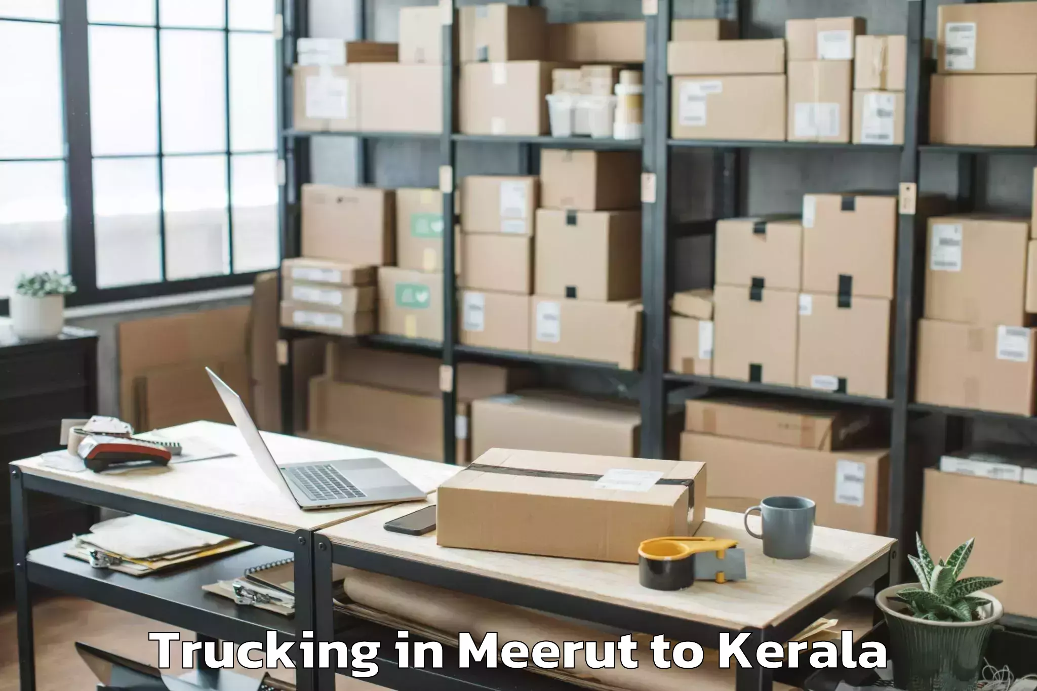 Top Meerut to Karinkallathani Trucking Available